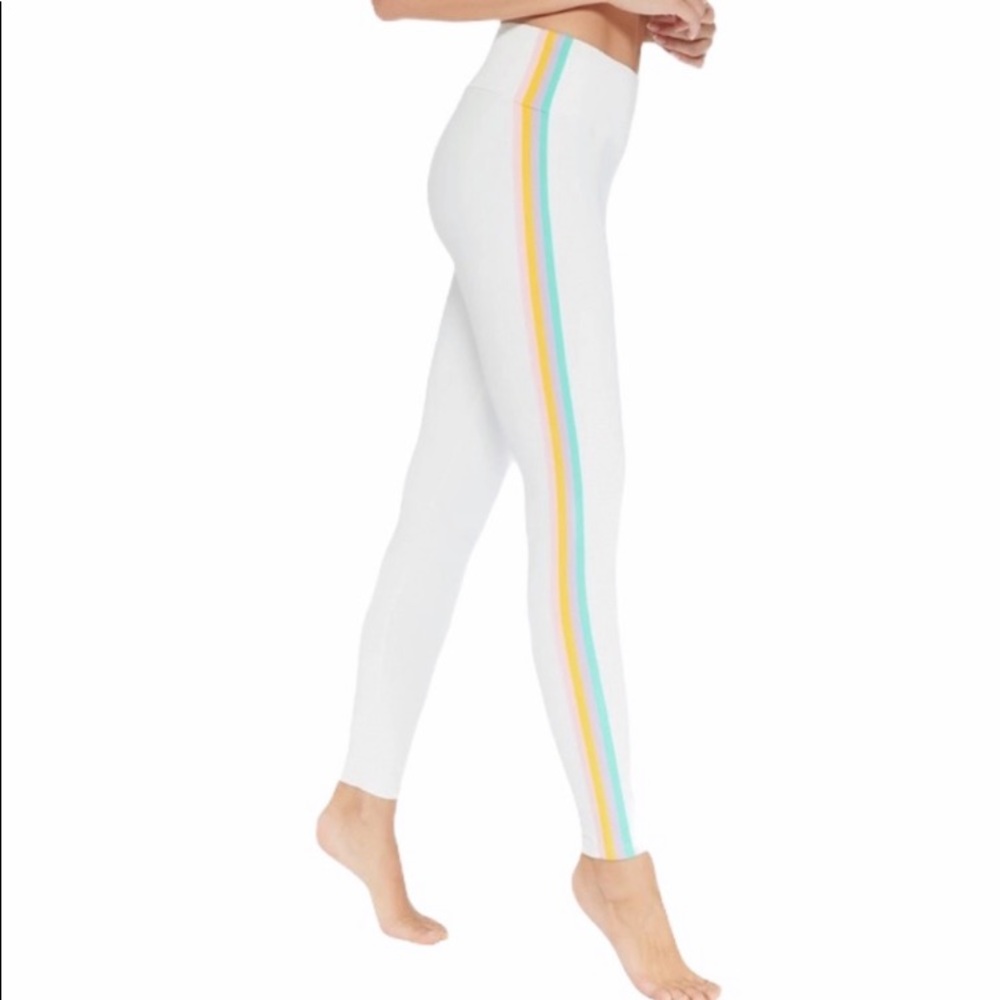 Electric‎ Yoga Elliot Rainbow stripe leggings size small